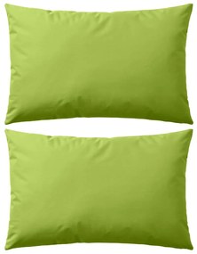 Almofadas para exterior 2 pcs 60x40 cm verde maçã