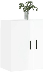 Armário de parede 60x31x60cm derivados madeira branco brilhante