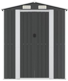 Abrigo de jardim 192x606x223 cm aço galvanizado antracite