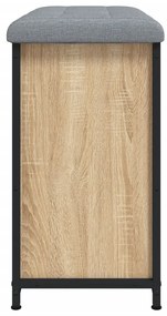 Banco sapateira c/ gaveta articulada 62x32x56cm carvalho sonoma
