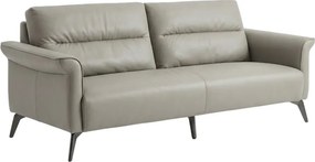 Sofa 3 Lugares BusinessLine Semi-pele Cinza Riva