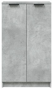 Sapateira 59x35x100 cm madeira processada cinzento cimento