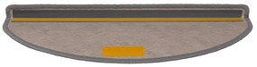 Tapetes escada adesivos aspeto sisal 30 pcs 65x21x4cm platina