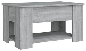 Mesa de centro 79x49x41cm derivados de madeira cinzento sonoma