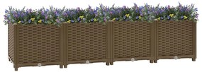 vidaXL Canteiro elevado 160x40x38 cm polipropileno