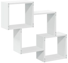 Armário de parede 78x18x71 cm derivados de madeira branco