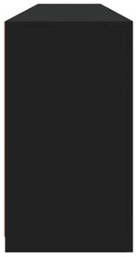 Aparador com luzes LED 181,5x37x67 cm preto