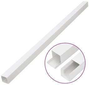 Calhas para cabos 40x40 mm 30 m PVC