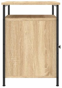 Mesas cabeceira 2 pcs 40x42x60cm deriv. madeira carvalho sonoma