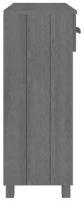 Mesa consola HAMAR 90x35x90 cm pinho maciço cinza-escuro