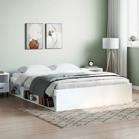 vidaXL Estrutura de cama 140x200 cm branco