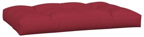 Almofadões para móveis de paletes 2 pcs tecido vermelho tinto