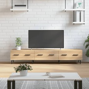 vidaXL Móvel de TV 150x36x30 cm derivados de madeira carvalho sonoma