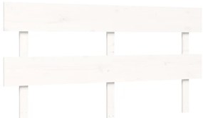 Cama sem colchão 160x200 cm madeira de pinho maciça branco