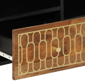 Móvel de TV 100x33x46 cm madeira de mangueira maciça