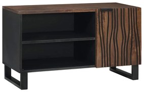 vidaXL Estante de TV – 80 x 31,5 x 46 cm em Madeira Sólida e Madeira de Engenharia