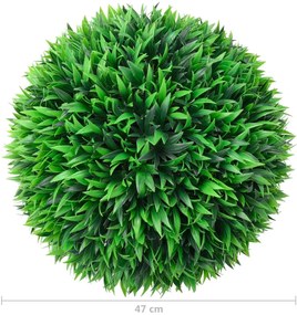 Bolas de buxos artificiais 2 pcs 47 cm