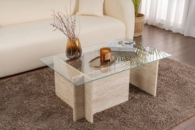 Mesa de Café Vetrino - Travertino - 105x40x65 cm