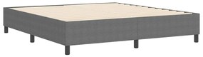 Cama Box Spring vidaXL Cinza Claro Super King em Tecido Corduroy