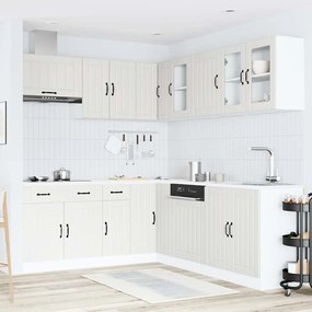 11 peças armário de cozinha conjunto Lucca branco