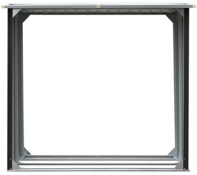 Abrigo para arrumação de troncos aço 172x91x154 cm antracite