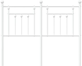 Cabeceira de cama 120 cm metal branco