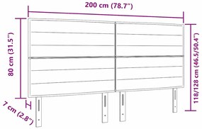 Cabeceira Design Lines Azul 200 cm Tecido