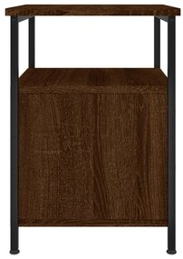 Mesas de cabeceira 2 pcs derivados de madeira carvalho castanho