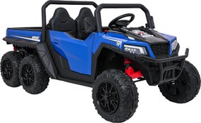 Carro elétrico para Crianças Farmer 2 lugares 24V 4x4 Truck X-POWER, Rodas de espuma EVA, Assento Couro ecológico Azul