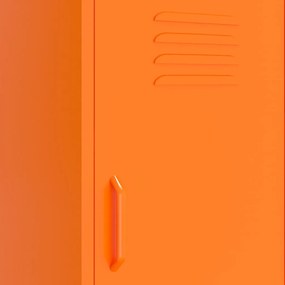 Armário de arrumação aço 42,5x35x101,5 cm laranja