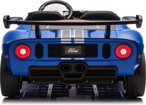 Carro elétrico para Crianças 24V 4x4 Ford GT Rodas Espuma EVA, assento couro ecológico Azul