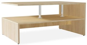 Mesa de centro derivados de madeira 90x59x42 cm cor carvalho