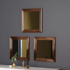 Conjunto de Espelhos Otto – Bronze – 40 cm x 40 cm x 3 cm