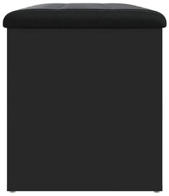 Banco de arrumação 82x42x45 cm derivados de madeira preto