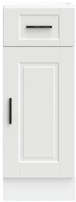 Armário base de cozinha Porto derivados de madeira branco
