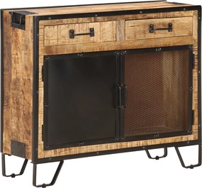 vidaXL Aparador 80x31x71 cm madeira de mangueira maciça áspera