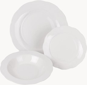 Conjunto de loiça de porcelana Orleans, 6 pessoas, conjunto de 18