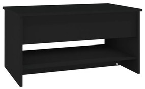 Mesa de centro 80x50x40 cm derivados de madeira preto