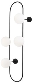 Candeeiro de Parede Abakus – Preto e Branco – 40 x 33 cm
