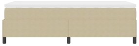 Cama box com colchão cinza verde claro, 80 x 200 cm, feita de tecido d