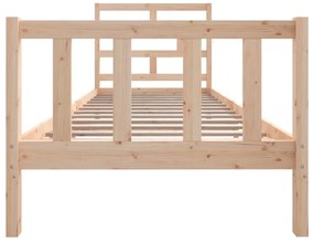 Estrutura de cama solteiro 90x190 cm pinho maciço
