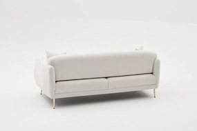 Sofá-Cama 3 Lugares Simena – Creme Dourado – 210 cm x 80 cm x 95 cm