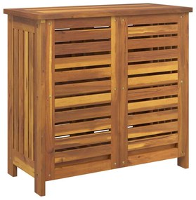 Armário de Jardim com armazenamento com porta Castanho 78 x 36.5 x 78c