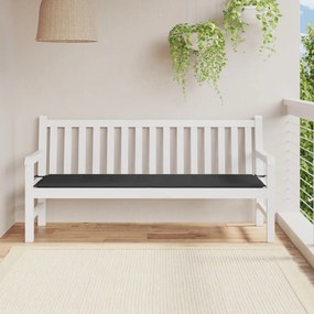 vidaXL Almofadão p/ banco de jardim 180x50x4 cm tecido oxford preto