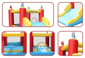 Castelo insuflável para crianças DOLPHIN Multicolorido (inclui ventilador)