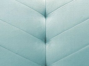 Sofá-cama de 3 lugares em veludo azul claro SENJA Beliani