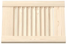 Portas de armário 4 pcs com design de persiana pinho maciço