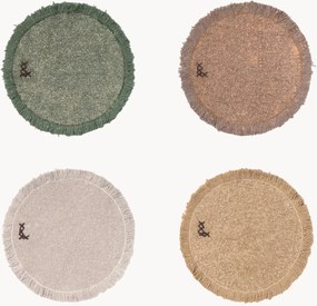 Bases para copos tecidos à mão Color On, conjunto de 8