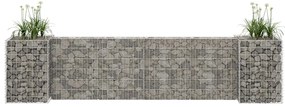 Gabião em forma de H fio de aço 260x40x60 cm