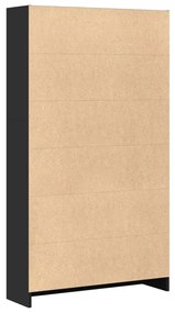 Estante 80x24x143 cm derivados de madeira preto